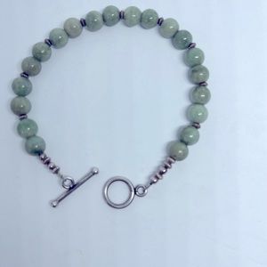 Beautiful beaded jade bracelet